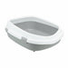 Trixie - Kattenbak Primo XXL Met Rand Grijs / Wit - 71x56x25 cm - Extra Groot - Bivakshop