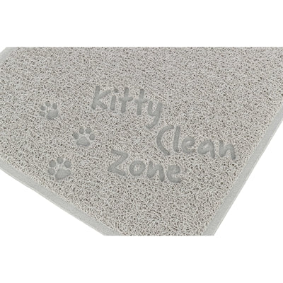 Trixie - Kattenbakmat PVC - Lichtgrijs - 45x37 cm / 60x40 cm - Bivakshop
