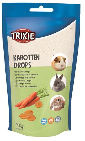 Trixie - Knaagdier Drops - Wortel (75 gr) - Bivakshop