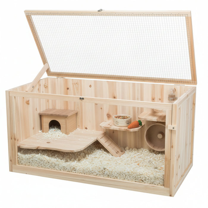 Trixie - Knaagdierverblijf Hout - Luxe Graaf - en Speelparadijs (100 cm) - Bivakshop