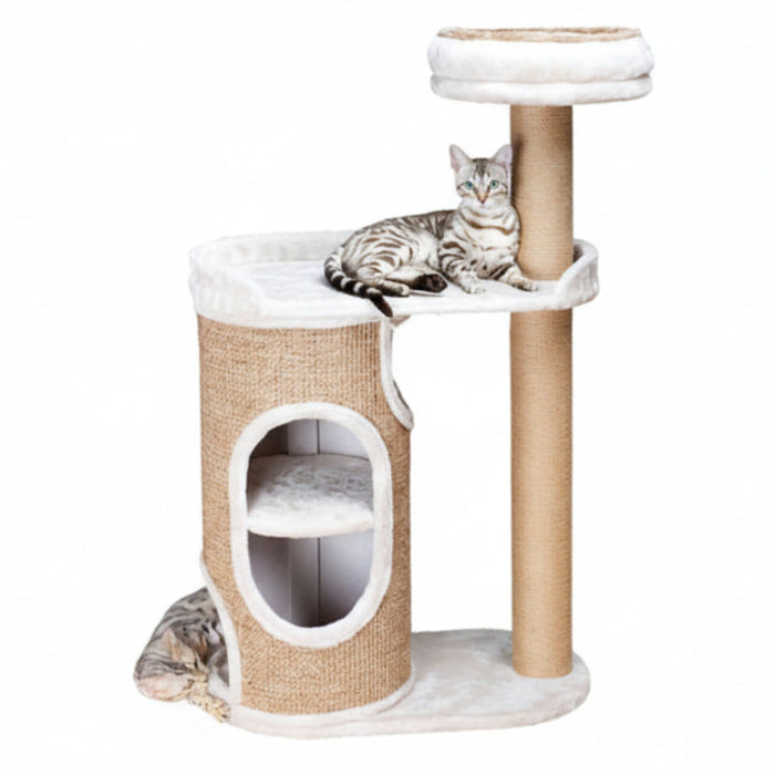 Trixie - Krabpaal Falco (117 cm) – Compact met Mand & Jute Krabvlakken - Bivakshop