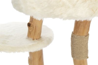 Trixie - Krabpaal Santo Hout (73 cm) – Natuurlijk Design met Sisal & Mand - Bivakshop