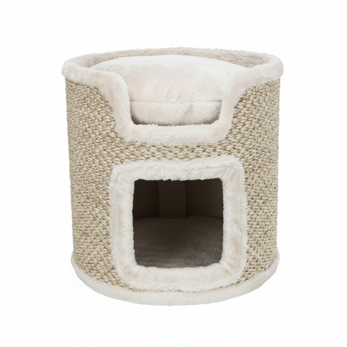 Trixie - Krabton Ria (37 cm) – Compact, Sisal & Pluche Schuilplaats - Bivakshop