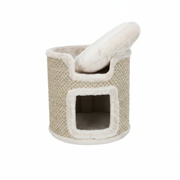 Trixie - Krabton Ria (37 cm) – Compact, Sisal & Pluche Schuilplaats - Bivakshop