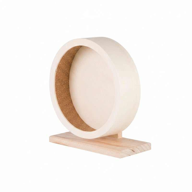 Trixie - Looprad Hout - Stil Hamsterwiel met Kurk (3 varianten) - Bivakshop