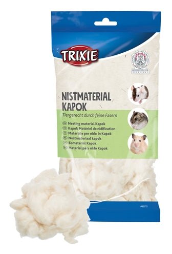 Trixie - Nestmateriaal Kapok - Zacht & Veilig (2 varianten) - Bivakshop