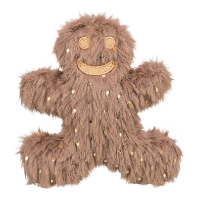 Trixie Pluche Gemberkoekman (Xmas) – Bruin Hondenspeelgoed – Zacht & Sfeervol - Bivakshop