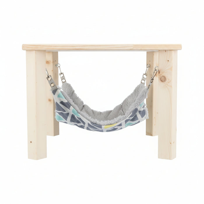 Trixie - Schuilplaats Met Hangmat Sunny - Onbehandeld Hout (2 varianten) - Bivakshop