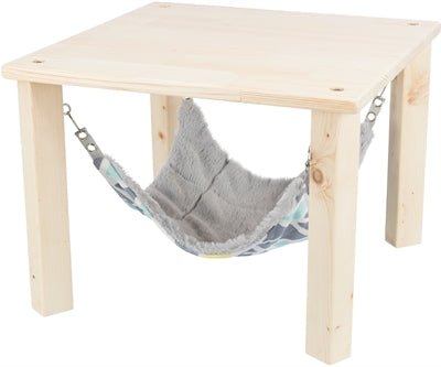 Trixie - Schuilplaats Met Hangmat Sunny - Onbehandeld Hout (2 varianten) - Bivakshop