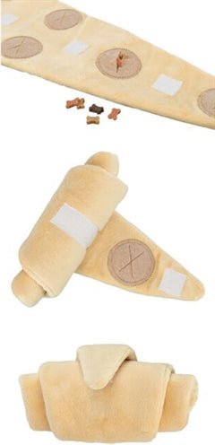 Trixie - Snack Croissant Pluche - Interactieve Hondenpuzzel (40 cm) - Bivakshop