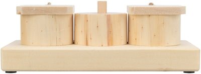Trixie - Snack Cups - Houten Intelligentiespel (15x4,5x6 cm) - Bivakshop