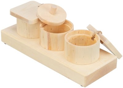Trixie - Snack Cups - Houten Intelligentiespel (15x4,5x6 cm) - Bivakshop