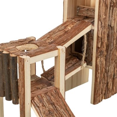 Trixie - Speelplaats Tjorven Muizen/Hamsters - Schorshout 32x19x29 cm - Bivakshop