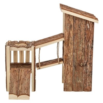 Trixie - Speelplaats Tjorven Muizen/Hamsters - Schorshout 32x19x29 cm - Bivakshop