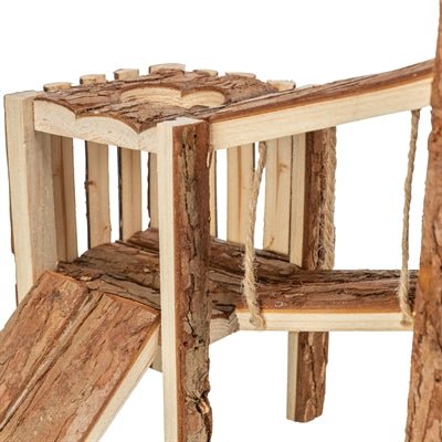 Trixie - Speelplaats Tjorven Muizen/Hamsters - Schorshout 32x19x29 cm - Bivakshop