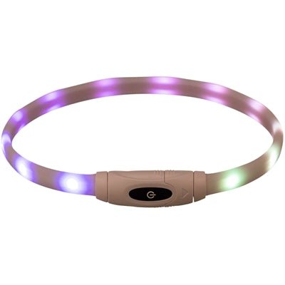 Trixie – USB Lichtgevende Halsband Hond (65 cm & 70 cm) – Oplaadbaar – 500 m Zichtbaarheid - Bivakshop