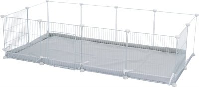 Trixie - Vloer voor Indoorren - Beschermbodem Grijs/Wit (140 x 70 cm) - Bivakshop