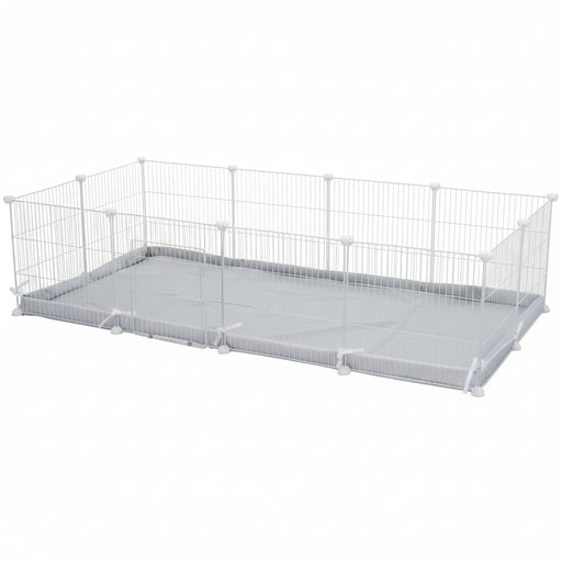 Trixie - Vloer voor Indoorren - Beschermbodem Grijs/Wit (140 x 70 cm) - Bivakshop