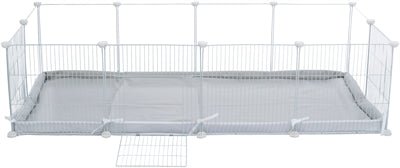 Trixie - Vloer voor Indoorren - Beschermbodem Grijs/Wit (140 x 70 cm) - Bivakshop
