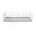 Trixie - Vloer voor Indoorren - Beschermbodem Grijs/Wit (140 x 70 cm) - Bivakshop