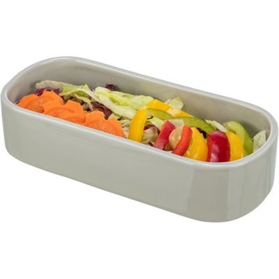 Trixie - Voerbak / Drinkbak Ovaal - Keramiek Assorti 22x10 cm - Bivakshop