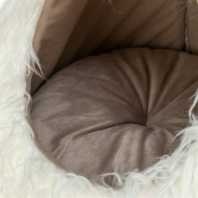 Trixie Xmas Tent Kabouter – Velvet Look – Beige Hondenspeelgoed - Bivakshop