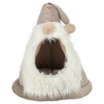 Trixie Xmas Tent Kabouter – Velvet Look – Beige Hondenspeelgoed - Bivakshop