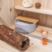 Trixie - Zandbad Met Platform Muizen/Hamsters - Keramiek/Hout 20x20 cm / 21x8 cm - Bivakshop