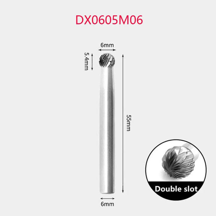 Tungsten carbide rotatiefrees – D/DX - type bolkop voor metaal - en houtbewerking - Bivakshop
