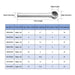 Tungsten carbide rotatiefrees – D/DX - type bolkop voor metaal - en houtbewerking - Bivakshop