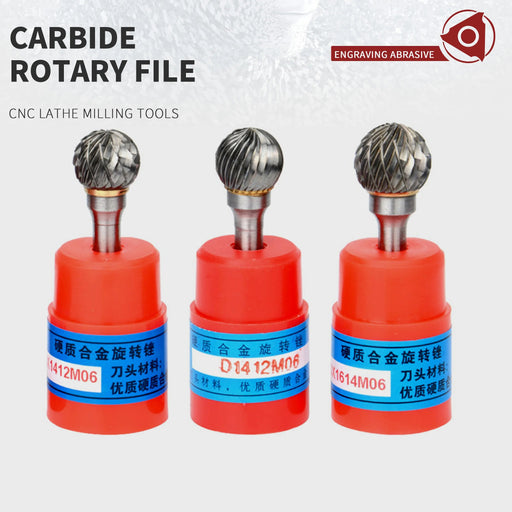 Tungsten carbide rotatiefrees – D/DX - type bolkop voor metaal - en houtbewerking - Bivakshop