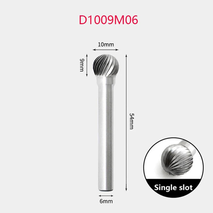 Tungsten carbide rotatiefrees – D/DX - type bolkop voor metaal - en houtbewerking - Bivakshop