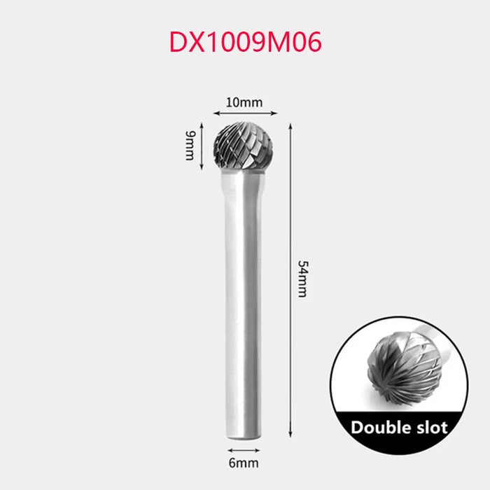 Tungsten carbide rotatiefrees – D/DX - type bolkop voor metaal - en houtbewerking - Bivakshop