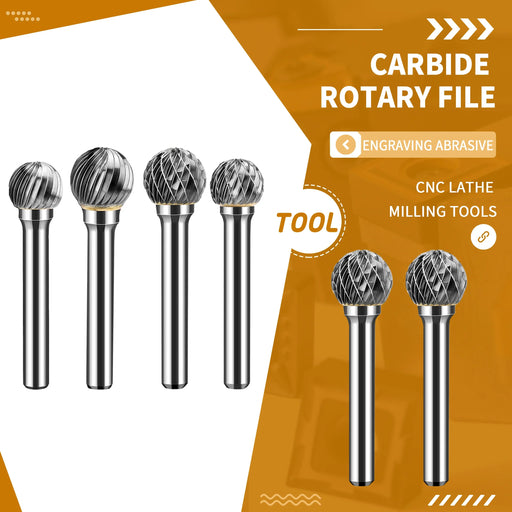 Tungsten carbide rotatiefrees – D/DX - type bolkop voor metaal - en houtbewerking - Bivakshop