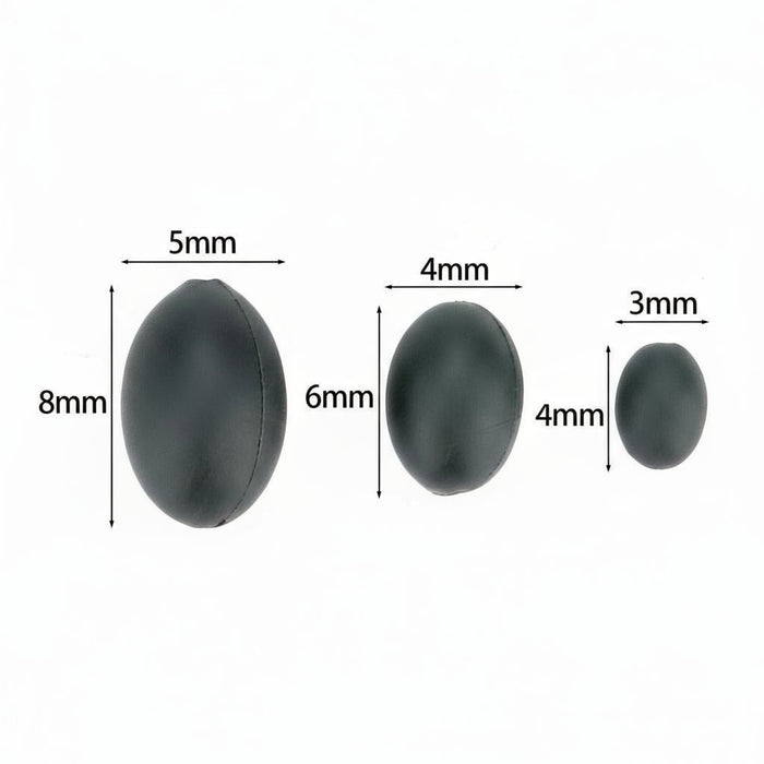 Tungsten Sinkers Set – Voor de Perfecte Rig Balancing (4/6/8 mm) - Bivakshop