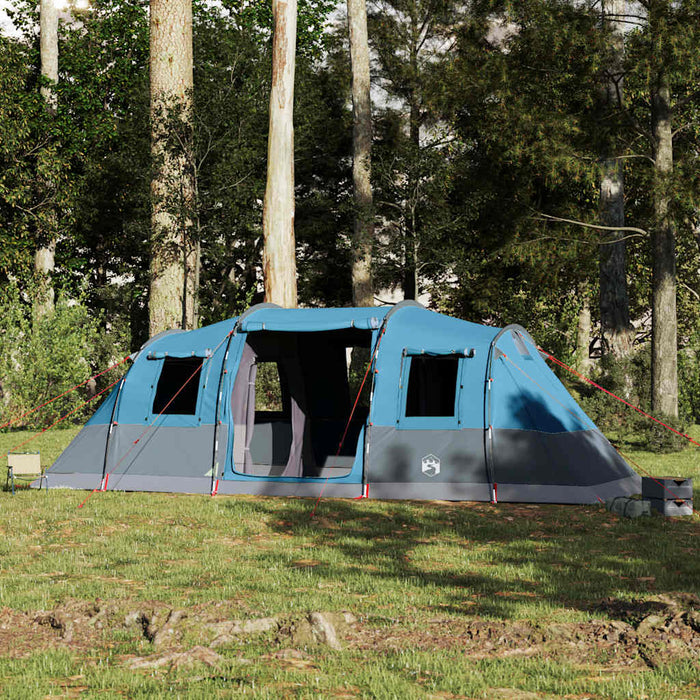 Tunneltent – Waterdichte tent – Blauw – Ruim ontwerp – 4 of 6 Personen - Bivakshop