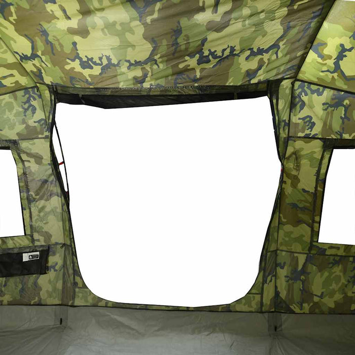 Tunneltent – Waterdichte tent – Camouflage – Ruim ontwerp – 4 of 6 Personen - Bivakshop