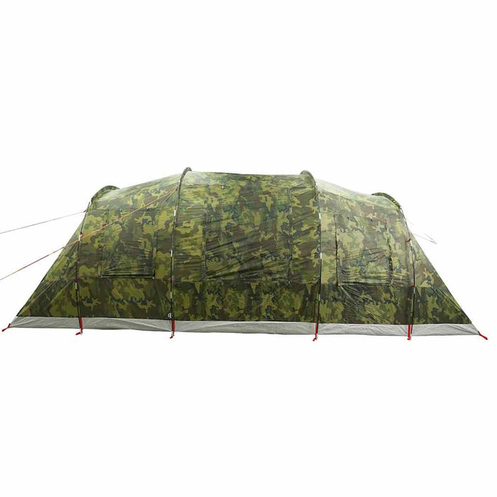 Tunneltent – Waterdichte tent – Camouflage – Ruim ontwerp – 4 of 6 Personen - Bivakshop