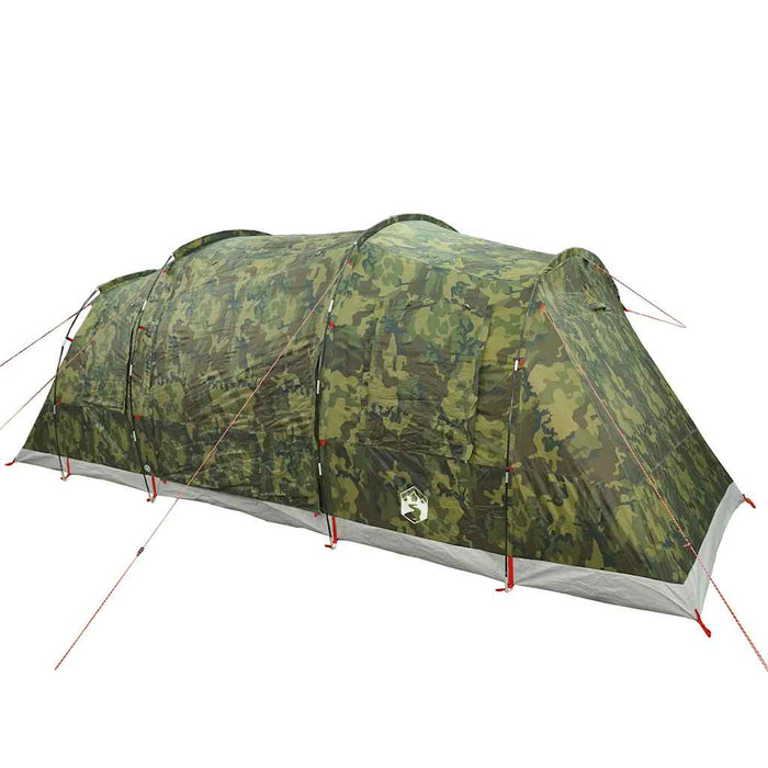 Tunneltent – Waterdichte tent – Camouflage – Ruim ontwerp – 4 of 6 Personen - Bivakshop