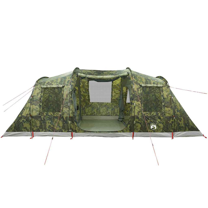 Tunneltent – Waterdichte tent – Camouflage – Ruim ontwerp – 4 of 6 Personen - Bivakshop
