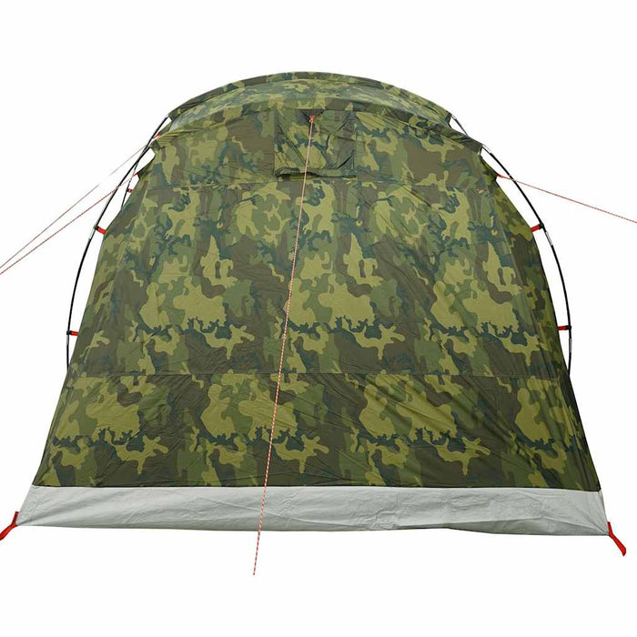 Tunneltent – Waterdichte tent – Camouflage – Ruim ontwerp – 4 of 6 Personen - Bivakshop