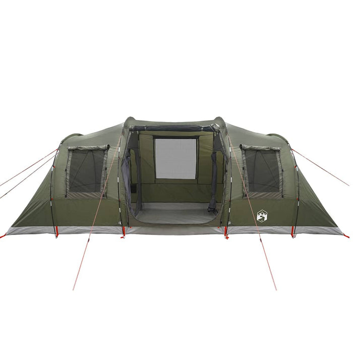 Tunneltent – Waterdichte tent – Olijfgroen – Ruim ontwerp – 4 of 6 Personen - Bivakshop