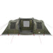 Tunneltent – Waterdichte tent – Olijfgroen – Ruim ontwerp – 4 of 6 Personen - Bivakshop
