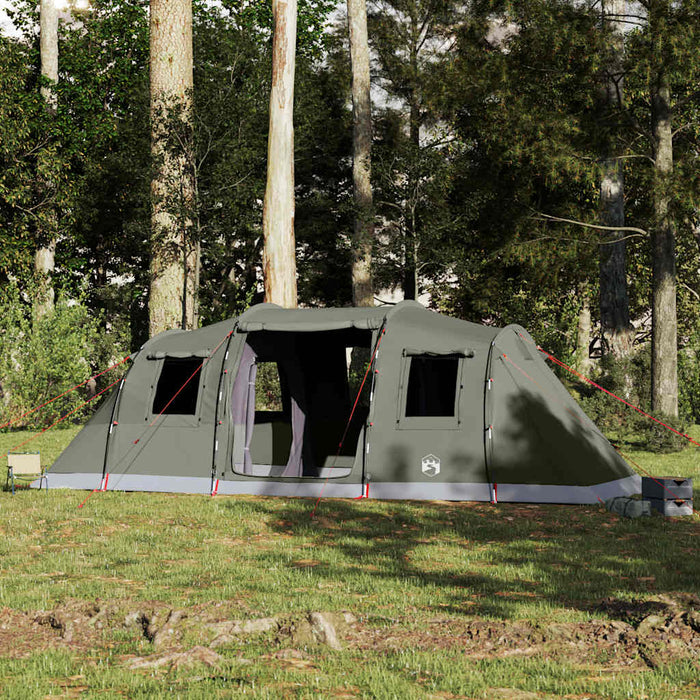 Tunneltent – Waterdichte tent – Olijfgroen – Ruim ontwerp – 4 of 6 Personen - Bivakshop