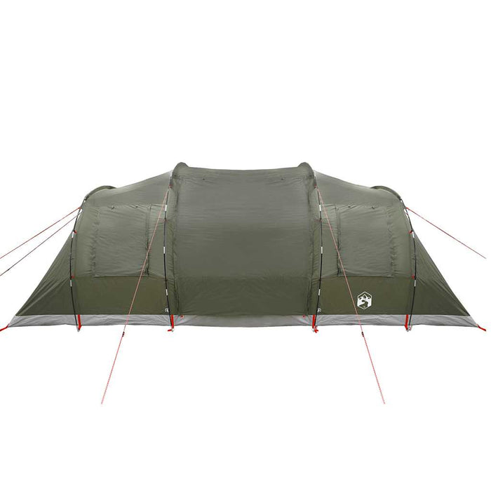 Tunneltent – Waterdichte tent – Olijfgroen – Ruim ontwerp – 4 of 6 Personen - Bivakshop