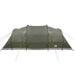 Tunneltent – Waterdichte tent – Olijfgroen – Ruim ontwerp – 4 of 6 Personen - Bivakshop
