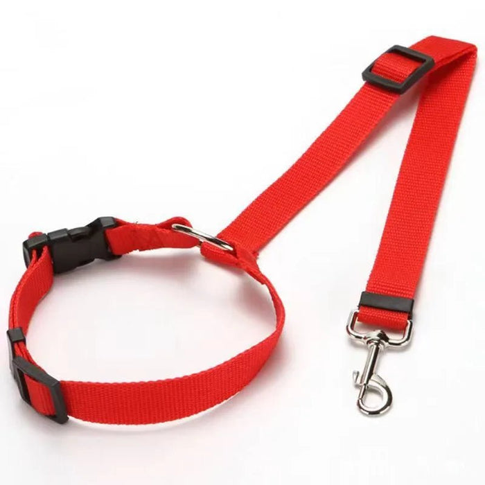 Twee - in - één honden autogordel – Nylon riem – Verstelbare veiligheidsharnas - Bivakshop