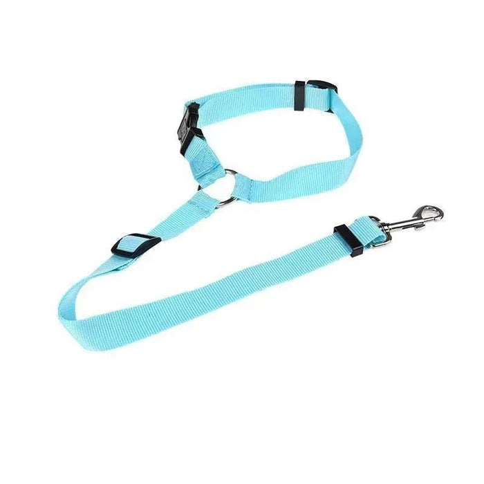 Twee - in - één honden autogordel – Nylon riem – Verstelbare veiligheidsharnas - Bivakshop