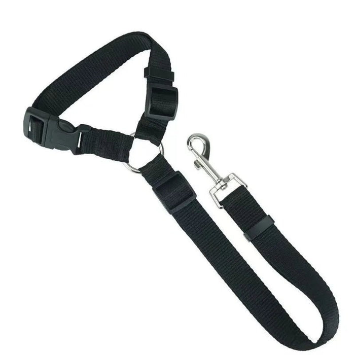 Twee - in - één honden autogordel – Nylon riem – Verstelbare veiligheidsharnas - Bivakshop