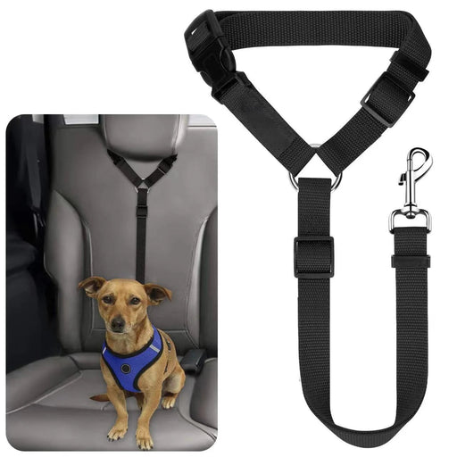 Twee - in - één honden autogordel – Nylon riem – Verstelbare veiligheidsharnas - Bivakshop